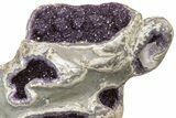 Multi-Window Amethyst Geode on Metal Stand - One Of A Kind! #199980-5